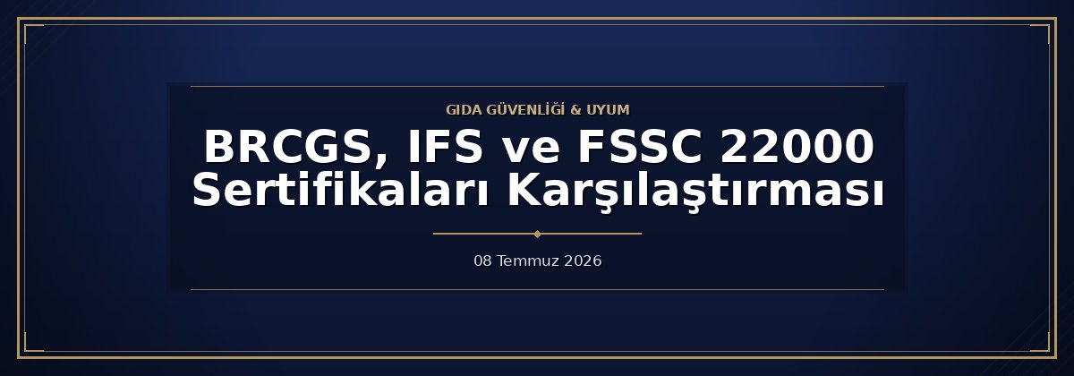 BRCGS, IFS ve FSSC 22000 Sertifikaları Karşılaştırması