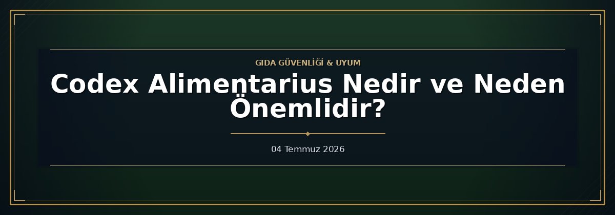 Codex Alimentarius Nedir ve Neden Önemlidir?
